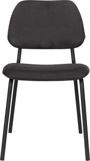 Stuhl Esszimmerstuhl Polsterstuhl DARBY von DutchBone in schwarz
