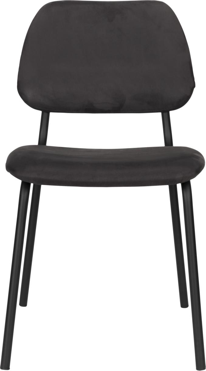 Stuhl Esszimmerstuhl Polsterstuhl DARBY von DutchBone in schwarz