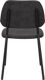 Stuhl Esszimmerstuhl Polsterstuhl DARBY von DutchBone in schwarz