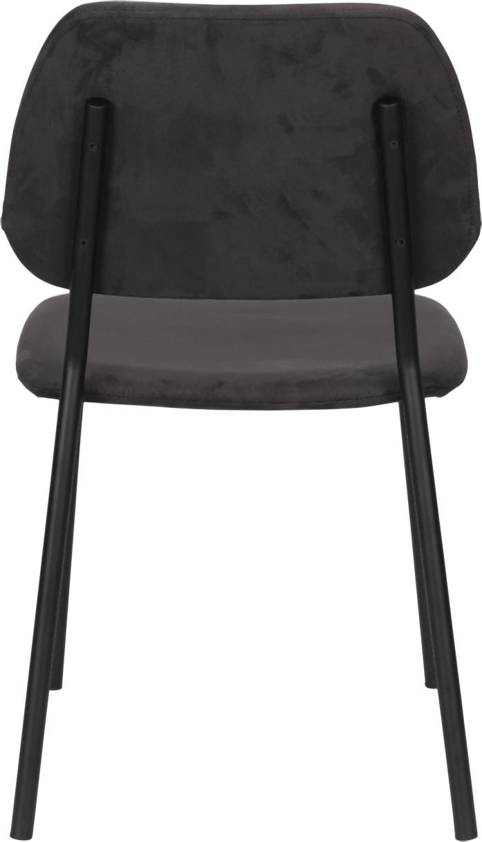 Stuhl Esszimmerstuhl Polsterstuhl DARBY von DutchBone in schwarz