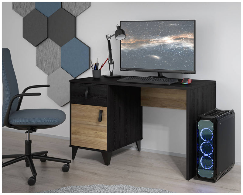 Schreibtisch LYA 120 cm Optik Mauvella / Cabezone Eiche von Forte