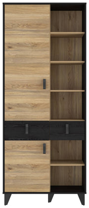 Regal LYA 2-trg. 2 Schubladen Optik Mauvella / Cabezone Eiche Forte