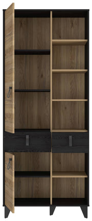 Regal LYA 2-trg. 2 Schubladen Optik Mauvella / Cabezone Eiche Forte