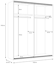 Schwebetürenschrank LYA Optik Mauvella / Cabezone Eiche von Forte