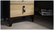 Jugendzimmer LYA mit 4-trg. Schrank Optik Mauvella / Cabezone Eiche