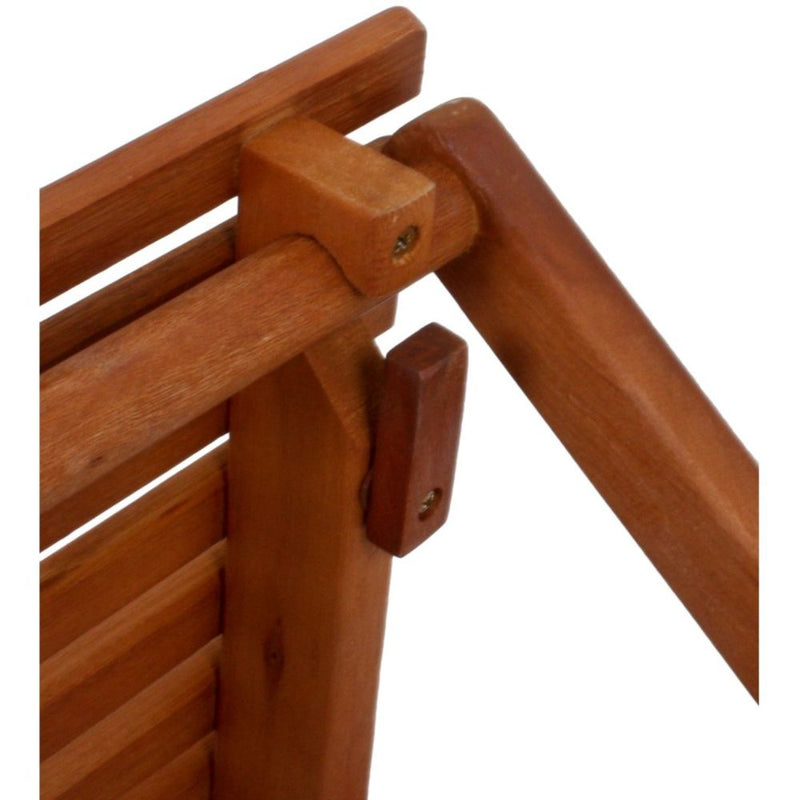 2er Set Klapphocker Gartenhocker Beistelltisch TACOMA aus Eukalyptus