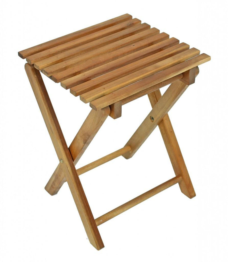 2er Set Klapphocker Gartenhocker Beistelltisch TACOMA aus Eukalyptus