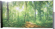 Seitenmarkise Sichtschutz Motiv "Waldlichtung" von GardenPleasure
