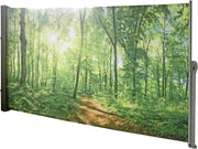 Seitenmarkise Sichtschutz Motiv "Waldlichtung" von GardenPleasure