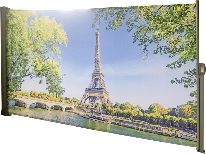 Seitenmarkise Sichtschutz Motiv "Paris" von GardenPleasure