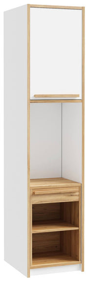Multifunktions-Regal S-ROOM mit ausziehbarem Rollcontainer und Ablage