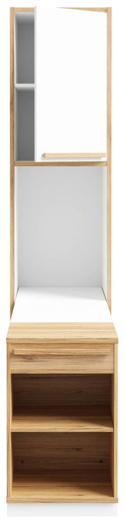 Multifunktions-Regal S-ROOM mit ausziehbarem Rollcontainer und Ablage