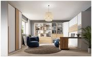 Multifunktions-Regal S-ROOM mit ausziehbarem Rollcontainer und Ablage