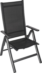 Relaxsessel Gartensessel Hochlehner CARINO Gestell Aluminium anthrazit