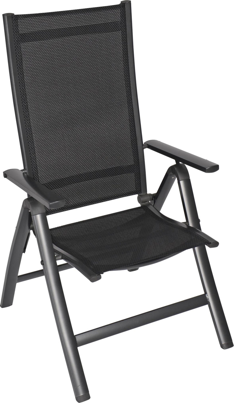 Relaxsessel Gartensessel Hochlehner CARINO Gestell Aluminium anthrazit