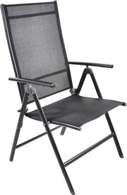 Gartensessel Klappsessel Hochlehner VENETO Gestell Aluminium anthrazit