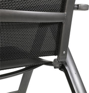 Gartensessel Klappsessel Hochlehner RENO Gestell Aluminium anthrazit