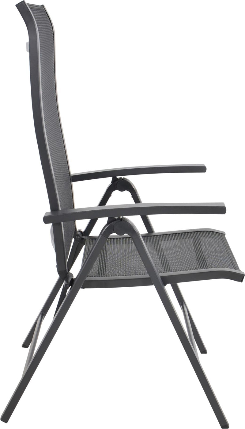 Gartensessel Klappsessel HERA NEGRO Gestell Aluminium matt anthrazit