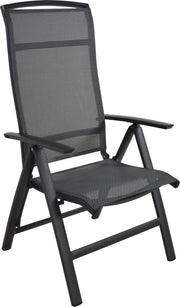 Gartensessel Klappsessel LOTIS NEGRO Gestell Aluminium matt anthrazit