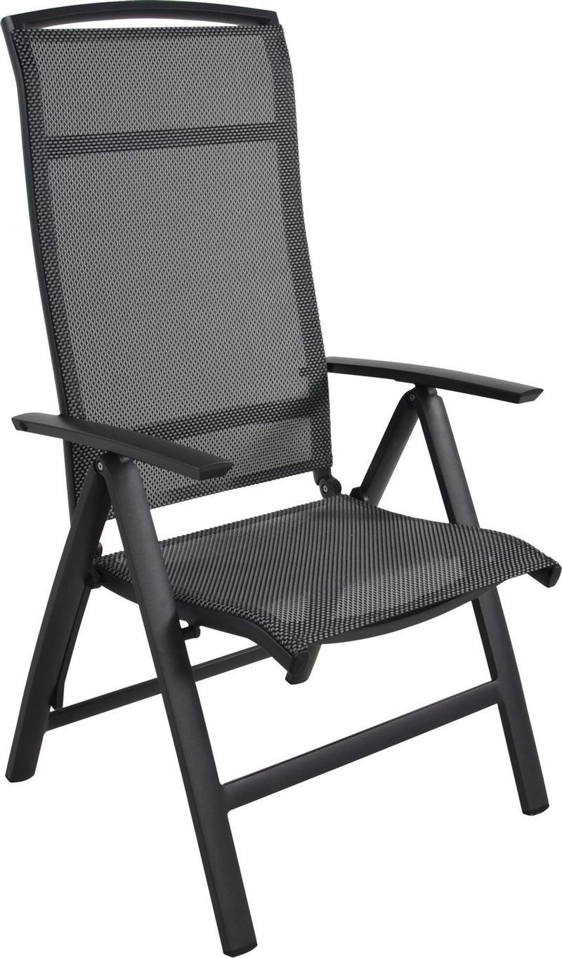 Gartensessel Klappsessel LOTIS NEGRO Gestell Aluminium matt anthrazit