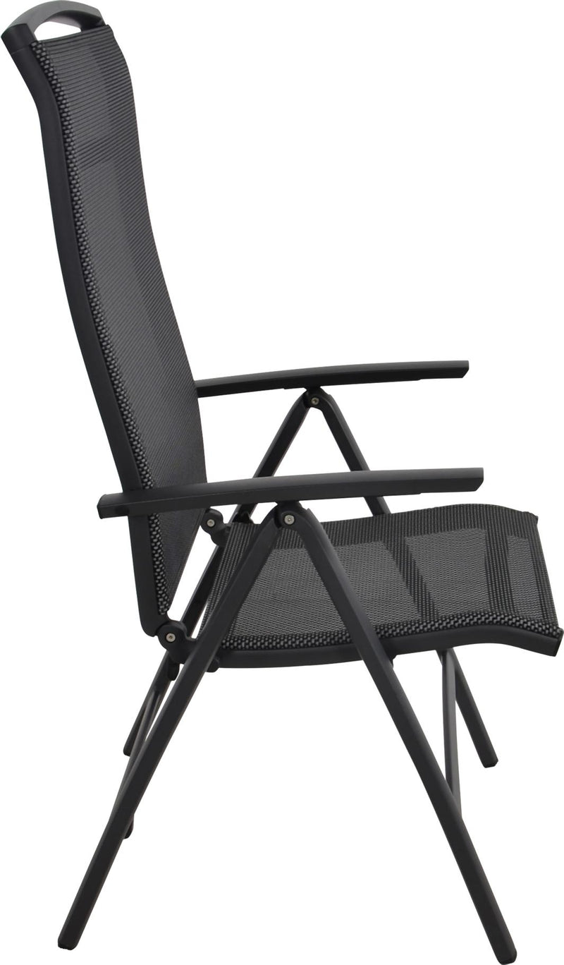 Gartensessel Klappsessel LOTIS NEGRO Gestell Aluminium matt anthrazit