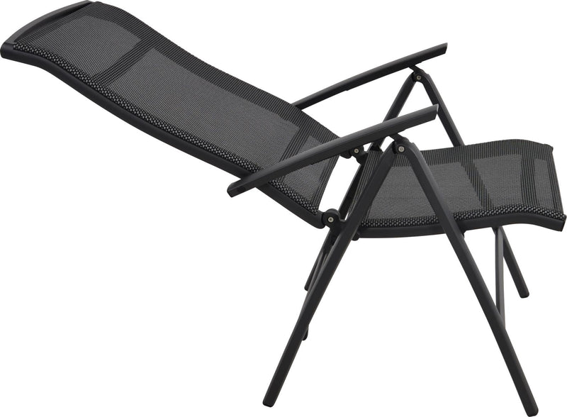 Gartensessel Klappsessel LOTIS NEGRO Gestell Aluminium matt anthrazit