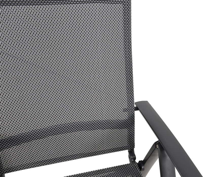Gartensessel Klappsessel LOTIS NEGRO Gestell Aluminium matt anthrazit