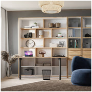 Jugendzimmer S-ROOM 3 mit Schrankbett Optik Weiß und Catania Eiche