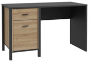 Schreibtisch HIGH ROCK 120 cm Riviera Eiche Optik / Schwarz von Forte