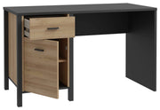 Homeoffice Büro-Set HIGH ROCK Riviera Eiche Optik / Schwarz von Forte