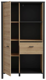Homeoffice Büro-Set HIGH ROCK Riviera Eiche Optik / Schwarz von Forte