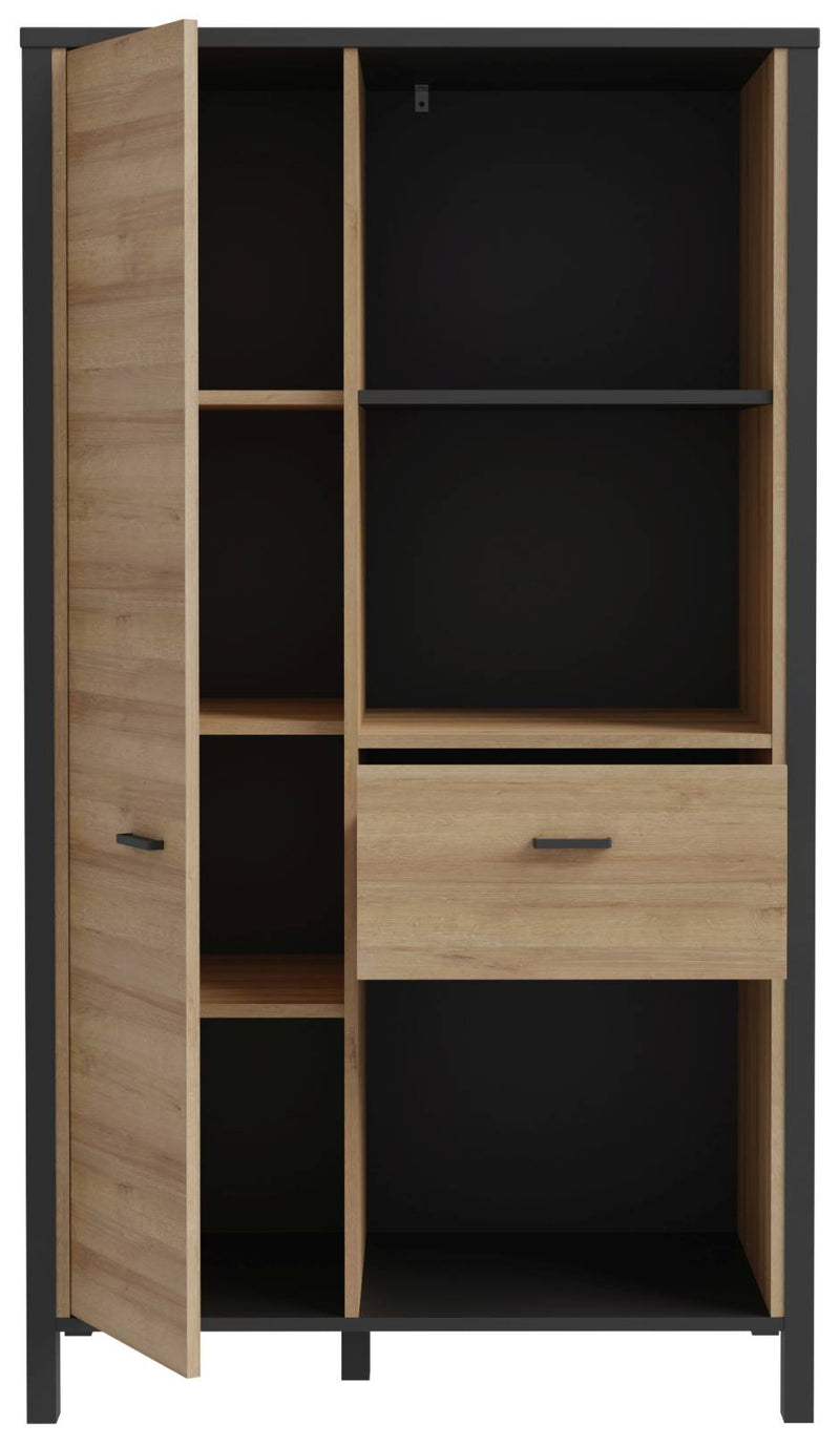 Homeoffice Büro-Set HIGH ROCK Riviera Eiche Optik / Schwarz von Forte