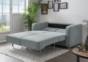 Schlafsofa Funktionssofa MIA Stoff Cord mit getrennten Liegeflächen in Aqua