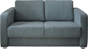 Schlafsofa Funktionssofa MIA Stoff Cord mit getrennten Liegeflächen in Blau