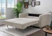Schlafsofa Funktionssofa MIA Stoff Cord mit getrennten Liegeflächen in Beige
