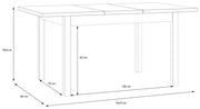 Esstisch Ausziehtisch JOAKIMIS 120-160 cm Mauvella-Eiche Nachbildung