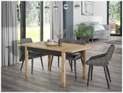 Esstisch Ausziehtisch JOAKIMIS 120-160 cm Mauvella-Eiche Nachbildung