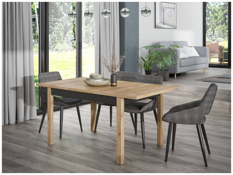 Esstisch Ausziehtisch JOAKIMIS 120-160 cm Mauvella-Eiche Nachbildung