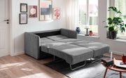 Schlafsofa MILANO Stoff Corto mit zwei Liegeflächen in Grau