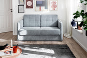 Schlafsofa MILANO Stoff Corto mit zwei Liegeflächen in Mint