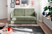 Schlafsofa MILANO Stoff Corto mit zwei Liegeflächen in Grün