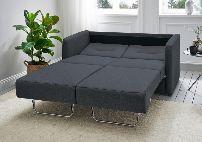 Schlafsofa Funktionssofa REGI Stoff Mango Anthrazit mit getrennten Liegeflächen