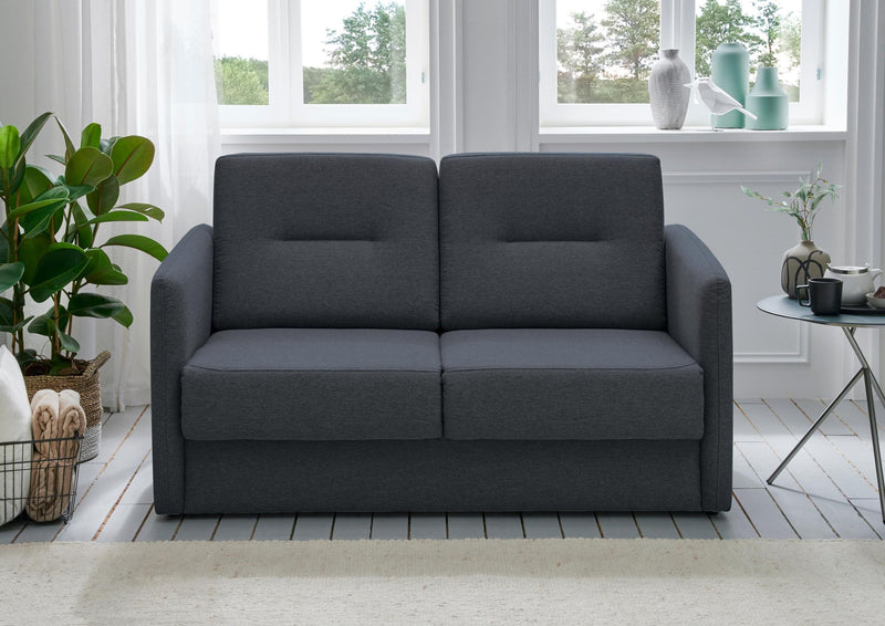 Schlafsofa Funktionssofa REGI Stoff Mango Anthrazit mit getrennten Liegeflächen