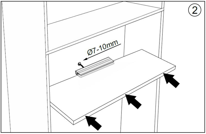 LED Beleuchtungsleiste Farbton neutral weiß 400 mm 3er-Set