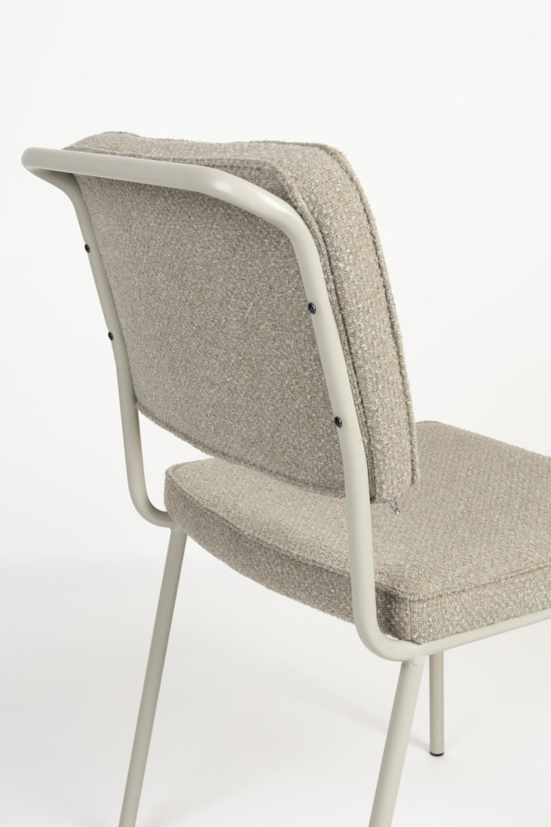 Stuhl Esszimmerstuhl Polsterstuhl BUDDY von ZUIVER in beige