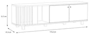 Lowboard TV-Board RANFLURY Optik Mauvella Eiche von Forte