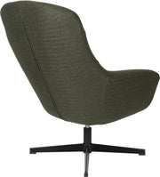 Zuiver Lounge Sessel YUKI drehbar mit angesagten Bouclé Stoff Grün