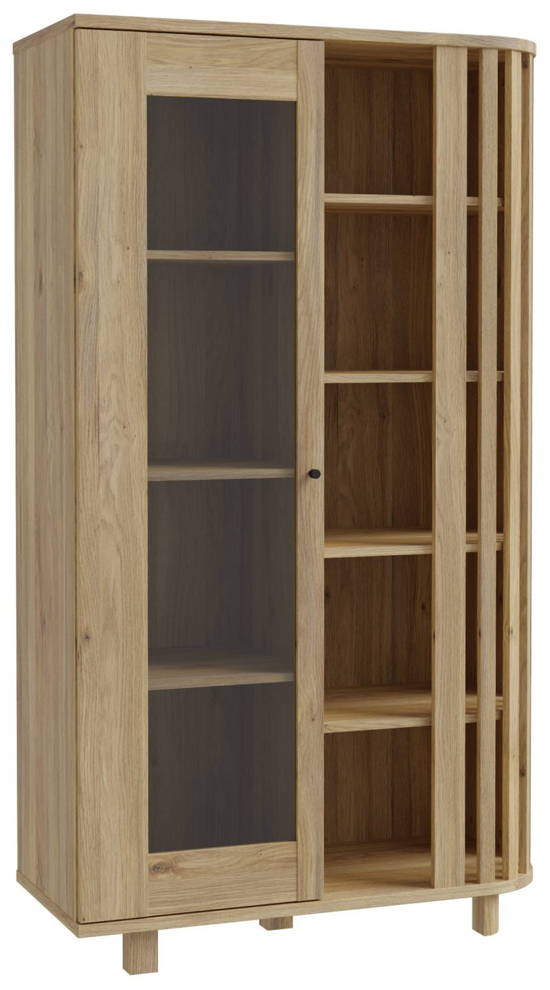 Highboard Vitrine RANFLURY Optik Mauvella Eiche von Forte