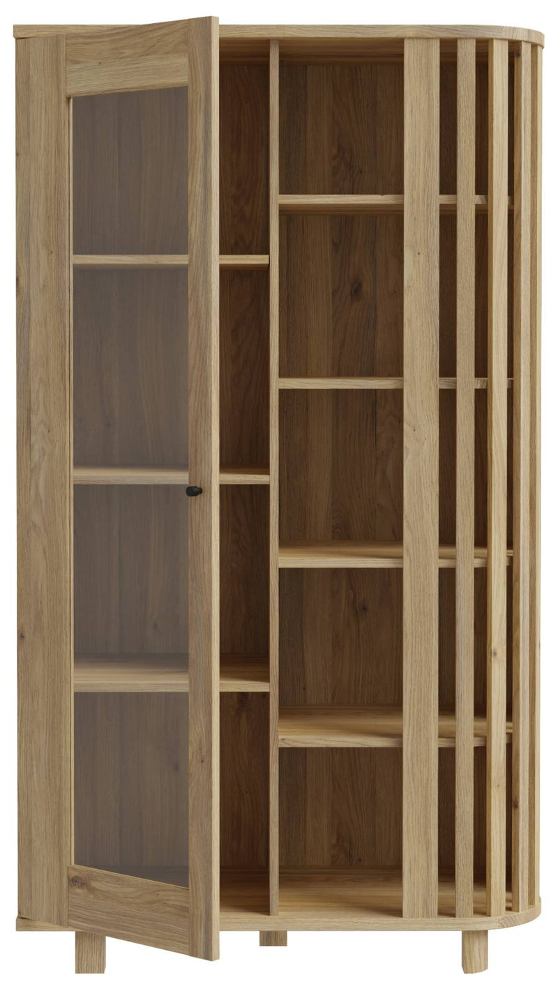 Wohnwand RANFLURY 01 Wohnzimmerschrank 3-tlg. Optik Mauvella Eiche
