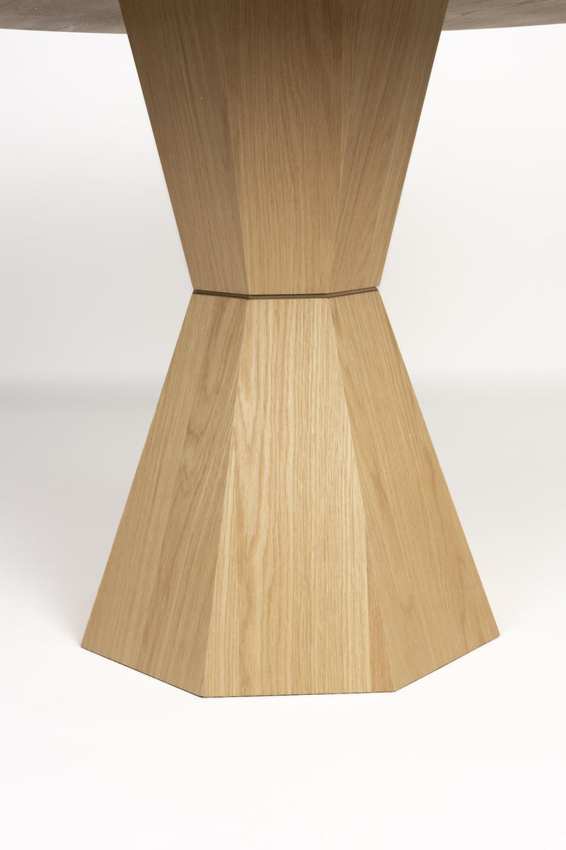 Tisch Esstisch LOTUS Rund Ø 120 cm von Zuiver Eiche furniert